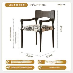 <span class=keywords><strong>Silla</strong></span> <span class=keywords><strong>de</strong></span> comedor <span class=keywords><strong>de</strong></span> madera maciza <span class=keywords><strong>de</strong></span> cubierta suave Floral francés <span class=keywords><strong>respaldo</strong></span> <span class=keywords><strong>de</strong></span> reposabrazos <span class=keywords><strong>de</strong></span> cuerda trenzada para el hogar Hotel Homestay sala <span class=keywords><strong>de</strong></span> estar versátil - Product Image 6