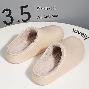 Chaussons d'hiver 2025 en coton chaud avec semelle EVA pour hommes et femmes, utilisation silencieuse sur sols en bois en intérieur - Product Image 2
