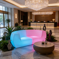 Ensembles de meubles de bar lumineux à LED RGB modernes en plastique, à couleurs changeantes, pour discothèque, personnalisables et étanches, pour le dropshipping