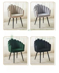 <span class=keywords><strong>Fauteuil</strong></span> individuel de <span class=keywords><strong>salon</strong></span> en velours coloré pour balcon, chambre à coucher, coiffeuse et table de maquillage - Product Image 1