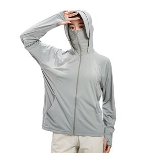 Personalizado UPF 50 + Ropa de protección solar Zip up Sudadera con capucha Manga larga Sun Shirt Senderismo Chaqueta al aire libre Mujeres - Product Image 1