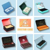Lipack Logo personnalisé en gros Eva carton rigide magnétique Boîte d'emballage cadeau avec insert en mousse Eva