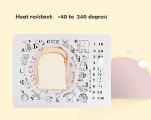 Venda quente 2023 BPA livre Crianças Personalizadas 100% Food Grade Silicone Drawing Mat para Crianças