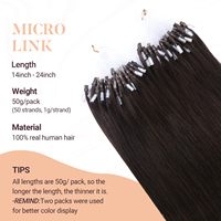 Extensions de cheveux humains vierges bruts 12A pré-collées en gros, double épaisseur, avec micro-anneaux et micro-boucles