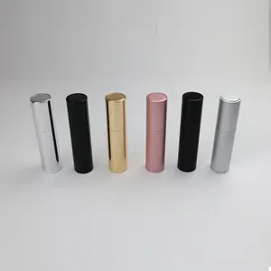 Wholesale Black 5ml Twist Bottom Refillable Perfume Atomizer Travel Portable Custom Packaging