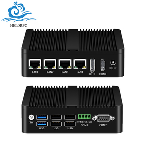 Mini Computadora Industrial Sin Ventilador Helorpc, Procesador Intel N100, Cuatro Puertos LAN, RS485, RS232, Pfsense, Firewalls, Soft Router, Gat - Product Image 1