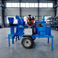 Populaire Guinée M7MI Twins Super Brique Faisant La Machine Écologique Comprimé Verrouillage Argile Brique Moteur Pompe Roulement Engrenage