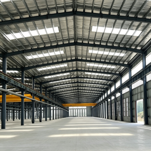 โกดังโครงสร้างเหล็กสำเร็จรูปขนาด 10,000 <span class=keywords><strong>ตาราง</strong></span><span class=keywords><strong>เมตร</strong></span> ยี่ห้อ TOPPRE สำหรับโรงงานอุตสาหกรรมเชิงพาณิชย์ - Product Image 1
