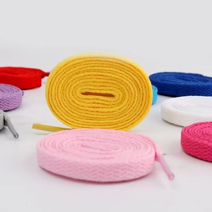 제조업체는 다채로운 8mm 평평한 신발끈 스포츠 레저 신발끈 무료 샘플 제공 - Product Image 3
