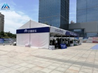 Tente mobile robuste en PVC pour salons professionnels, expositions automobiles, résistante au vent, installation facile, couverture durable toutes saisons, différentes dimensions