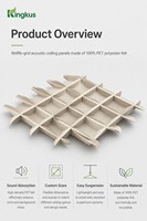 Panel Acústico Personalizado con Rejilla, Decoración de Pared Absorbente de Sonido, Reducción de Ruido para Interiores