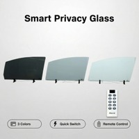 Película de Vidrio Inteligente Conmutable Autoadhesiva de Lujo PDLC-D de 0.45 mm, Película PDLC de Calidad 3M con Protección UV para Ventanas de Automóviles, Sistema de 12 V, 5 Años de Garantía