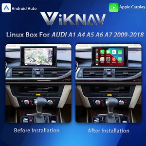 Para <span class=keywords><strong>AUDI</strong></span> A1 A4 <span class=keywords><strong>A5</strong></span> A6 A7 2009-2018 caja de interfaz de decodificador de actualización Android Auto inalámbrico <span class=keywords><strong>Apple</strong></span> <span class=keywords><strong>Carplay</strong></span> Multimedia estéreo pantalla OEM - Product Image 2