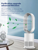 Ventilateur sans pales Angelo TP02 2-en-1 avec filtre HEPA, portable, électrique, télécommande, vent puissant pour la maison et l'hôtel