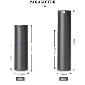 30ml 50ml Wholesale Factory Cosmetic Plastic Pp Airless <b>Pump</b> <b>Bottle</b> Lotion Round Cylindrical Fat <b>Bottle</b> - Product Image 5