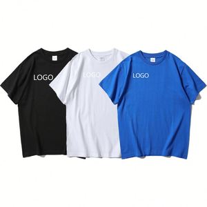 T-shirts en coton lourd 100% avec impression DTG de logo personnalisé, streetwear décontracté, t-shirts grande taille, t-shirts unis de couleur unie pour hommes - Product Image 1