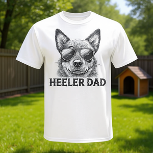 Camiseta Australian Cattle Dog Heeler Dad para hombre, color blanco, 100% algodón - Product Image 3