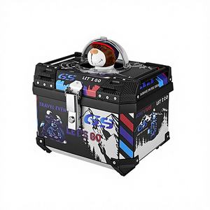 Coffre de moto 55L pour animaux de compagnie, base en PP + acier carbone, charge 60kg, fixation arrière indépendante, cabine sécurisée pour grands chiens, dégagement rapide, vente en gros - Product Image 2