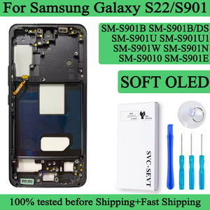 SM-S901B S901B/DS ซอฟท์ OLED จอแอลซีดีสำหรับซัมซุง เอส 22 จอแสดงผลหน้าจอสัมผัสแผงดิจิไทเซอร์ชุดประกอบหน้าจอแอลซีดีสำหรับกาแล็กซี่ เอส 22 - Product Image 2