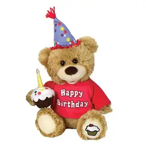Birthday Teddy Bear Musical Giant Teddy Bear Singing and Swinging Plush Toy Interactive Animated Kids Gift