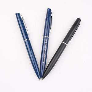 Stylo bille Empire bleu foncé de haute qualité, largeur d'écriture 1,0 mm, pour le bureau ou comme cadeau de Noël, avec logo personnalisé - Product Image 4