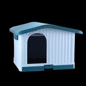 Hot Sale Eco-Friendly Cheap Classic Luxury Dog Villa Outside Plastic Pet Cages Dog Kennel House