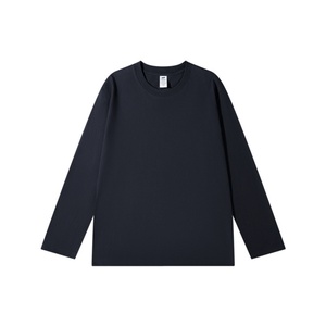 Custom Logo Heavy Weight <b>Long</b> Sleeve T Shirts 100% Polyester Men Regular Fit Blank Knitted 3D Pattern Sublimation Printed - Product Image 4