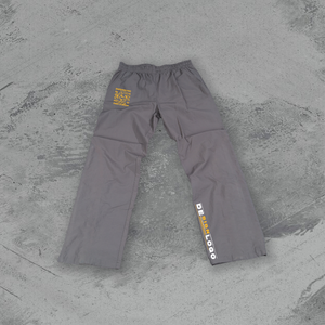 Hombres impermeable primavera transpirable respetuoso con el medio ambiente Casual recto desgastado algodón pesado cordón Joggers bolsillos con cremallera - Product Image 2