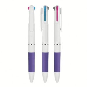 Bolígrafo Personalizado 3 en 1 de Plástico con Logotipo Personalizado, Empuñadura de Goma Suave BKS LY7395 para Oficina/Escuela/Regalo - Product Image 2