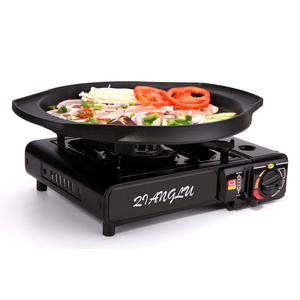 バーベキューセット付きポータブルガスストーブ、キャンプガス炊飯器屋外調理、調理用ガスバーナー - Product Image 1