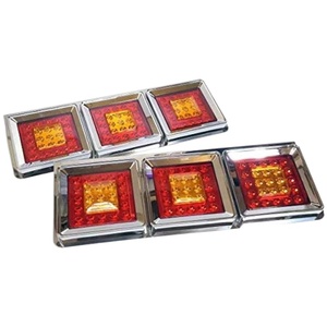 Piezas de Sistema de Iluminación para Camiones de Alta Calidad, Luces Traseras LED Triples Electrochapadas de 24 V, Universales para ISUZU, HINO, NISSAN y FUSO - Product Image 5