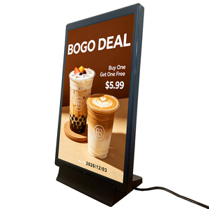 Señalización Digital de 10.1 Pulgadas con Soporte de Piso Tipo L, Etiqueta Electrónica de Estante LCD con NFC para Supermercados, Tiendas de Conveniencia y Minoristas - Product Image 1