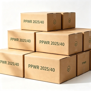 Importación <span class=keywords><strong>de</strong></span> comercio electrónico en la UE, impresión personalizada, cumple con las normas <span class=keywords><strong>de</strong></span> embalaje <span class=keywords><strong>de</strong></span> la UE, caja <span class=keywords><strong>de</strong></span> envío compatible con PPWR, cartón <span class=keywords><strong>de</strong></span> envío, embalaje ecológico reciclable - Product Image 1