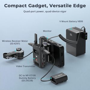 Para SmallRig D-Tap a batería simulada de doble cara de con puerto de CC de 1, monitor de pantalla LED, transmisores de vídeo inalámbricos - Product Image 4