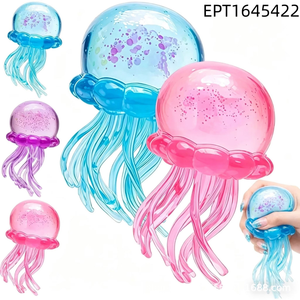 Juguete Sensorial Antiestrés EPT, Cubo <span class=keywords><strong>de</strong></span> Hielo Blandito, Medusa, Oso <span class=keywords><strong>de</strong></span> Goma, Pelota <span class=keywords><strong>de</strong></span> Agua para Niños, Adultos y Bebés - Product Image 5