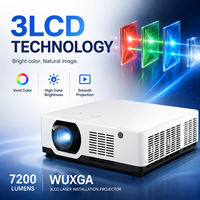 Projecteur professionnel 7200 lumens 3LCD WUXGA avec connectivité double HDMI LAN RS232