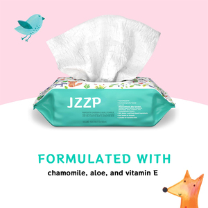 Toallitas Húmedas Biodegradables Desechables para Bebés OEM, 80 Piezas, Toallitas Faciales de Bambú, Toallita Húmeda para Bebé - Product Image 3