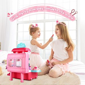 Trucco portatile <span class=keywords><strong>per</strong></span> ragazze giocattolo principessa trucco vanità <span class=keywords><strong>per</strong></span> bambini, giocattolo da tavolo <span class=keywords><strong>per</strong></span> bambini <span class=keywords><strong>per</strong></span> 3 4 5 6 anni ragazze - Product Image 6
