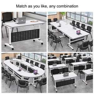 Giá rẻ nội thất văn phòng có thể gập lại Bàn hội nghị di chuyển bàn hội nghị với bánh xe - Product Image 2