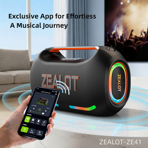 רמקול אלחוטי רשמי של Zealot דגם ZE41 250W עם סוללה 48000mAh, טעינה מהירה Type-C 45W, תאורת RGB LED, מתאים למסיבות גן, חוץ ומחשב. - Product Image 4