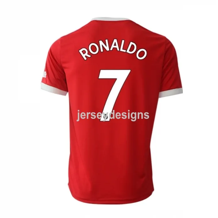 2022 Großhandel Herren Thailand Qualität Fußball Set Uniform Shirt Kits Ronaldo Fußball Trikots
