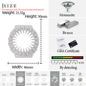 Vente en gros usine : Accessoires de montre, boîtier de montre griffe d'ours plaqué <span class=keywords><strong>or</strong></span> avec diamants Moissanite VVS pour GA2100 - Product Image 6