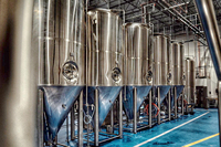 Fermenteur à refroidissement par enveloppe 500L-3000L avec électrovanne et cuve sous pression pour la production d'alcool