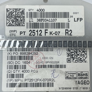 Résistances de détection de courant PT2512FK-070R2L-<span class=keywords><strong>SMD</strong></span> <span class=keywords><strong>200</strong></span> mOhms 1 Watt 1% 75 ppm/C AEC-Q200 - Product Image 1