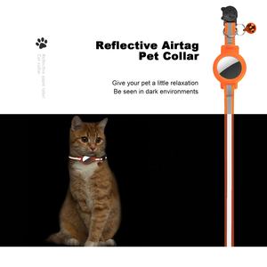 안전 버클 반사 GPS 애완동물 목걸이 훈련 추적기 에어태그용 개 고양이 목걸이 홀더 - Product Image 5
