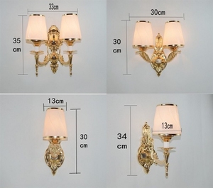 Lampes murales de style européen, chevet pour chambres à coucher, <span class=keywords><strong>salon</strong></span> de style campagnard, couloir et balcon, style américain - Product Image 3