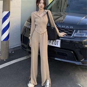 2024 nuova moda di alta qualità con sistema di sale Design in stile coreano, completi Casual da Jogging da donna - Product Image 3