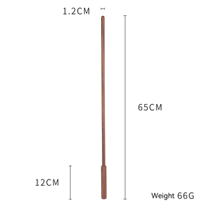 BANSEY Ensemble de 5 Pièces : Pagaies de Fustigation en Bois Massif, Bâtons en Bois, Claquettes en Cuir, Règles de Fustigation – Équipement de Discipline BDSM pour Couples en Chambre - Product Image 6