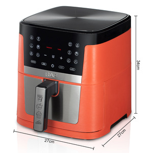 Freidora de Aire Eléctrica Digital Multifuncional de 1800w y 9L con Pantalla Táctil Antiadherente Sin Aceite - Product Image 5