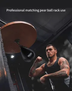 Speed Punching Ball Boxing Speed Bag MMA Pear Shaped Hanging Boxing Punch ball PU Leather Swivel Reflex Ball Exercise Equipment